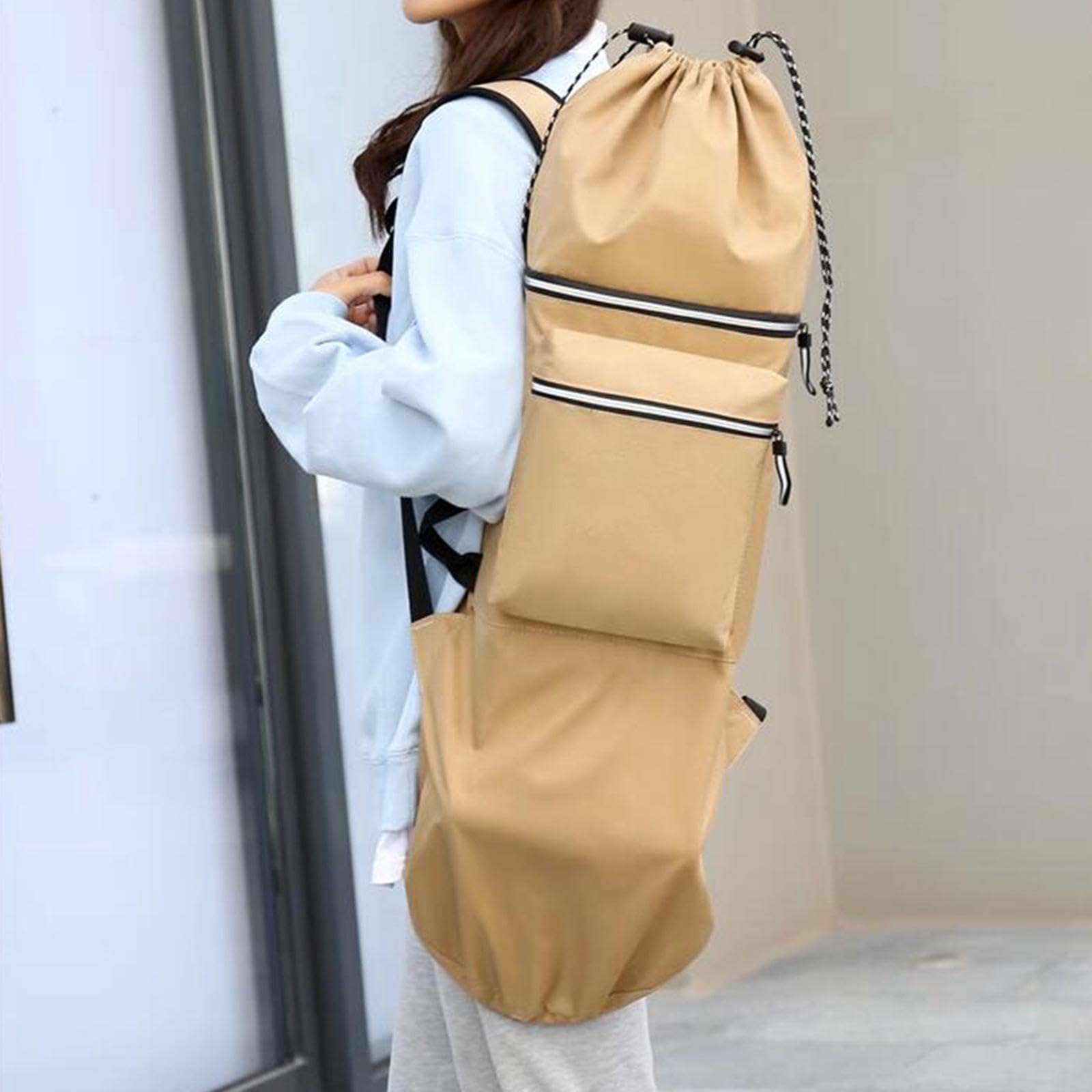 Sharplace Portamonopatín de Hombro Correa para Monopatín Bolsa para Monopatín Mochila Portamonopatín de Hombro con Correas Ajustables