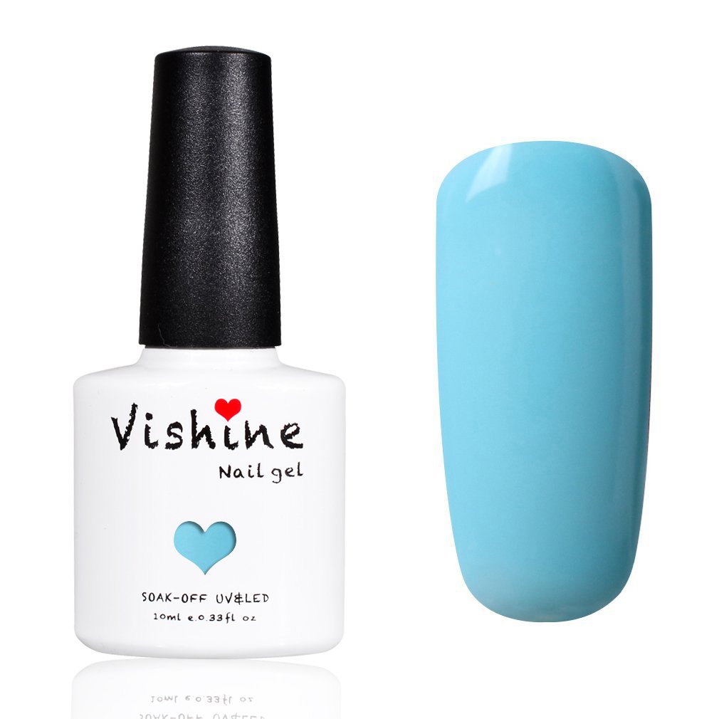 Vishine Esmalte de uñas semi-permanent Soak Off UV LED Gel Polish Nail Gel Manicura, Negro (687) — view 35