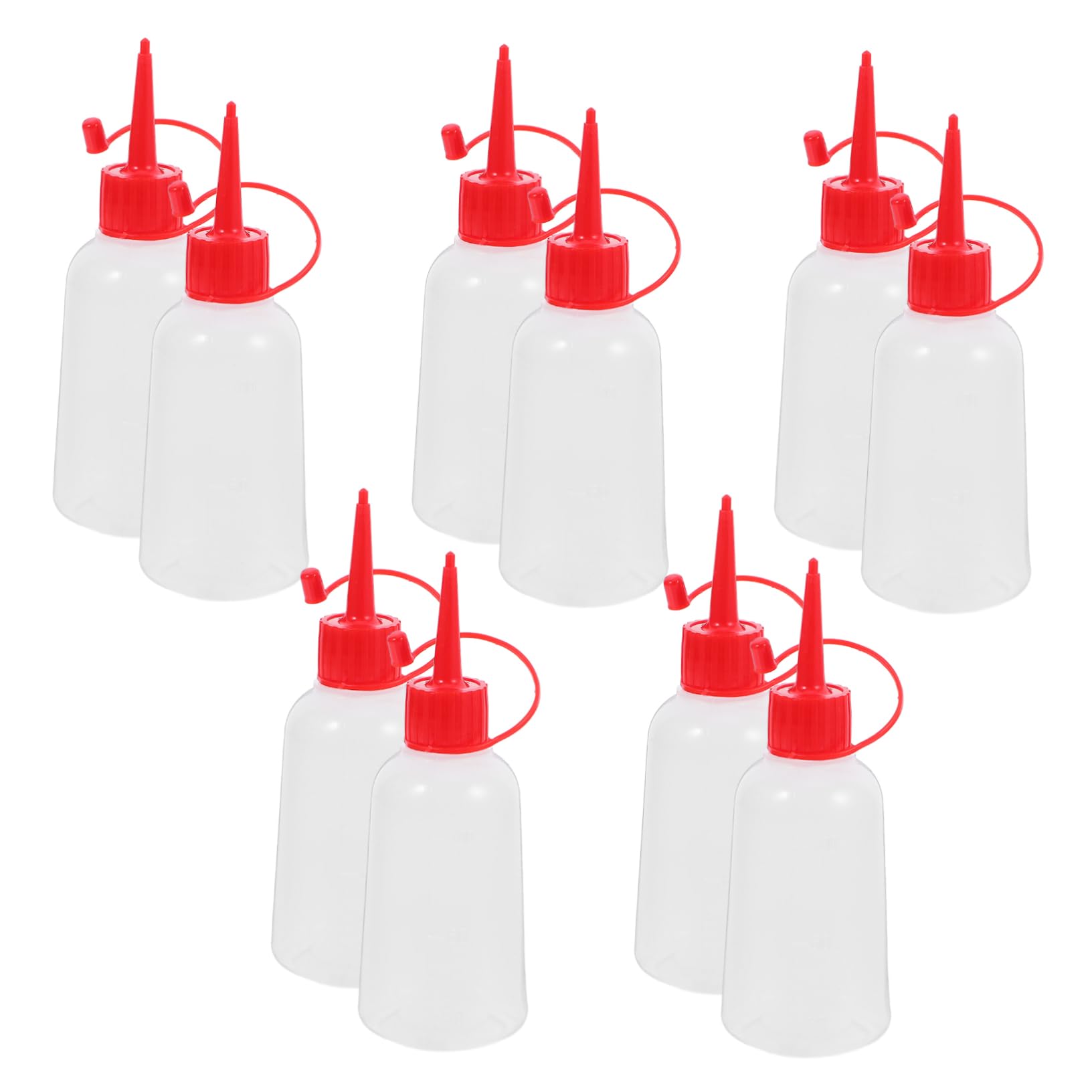 POPETPOP 40pièces Bouteilles Applicatrices Plastique Squeeze Flacons Avec Embout Pour Colle Gel Et Parfait Pour Tatouage Et