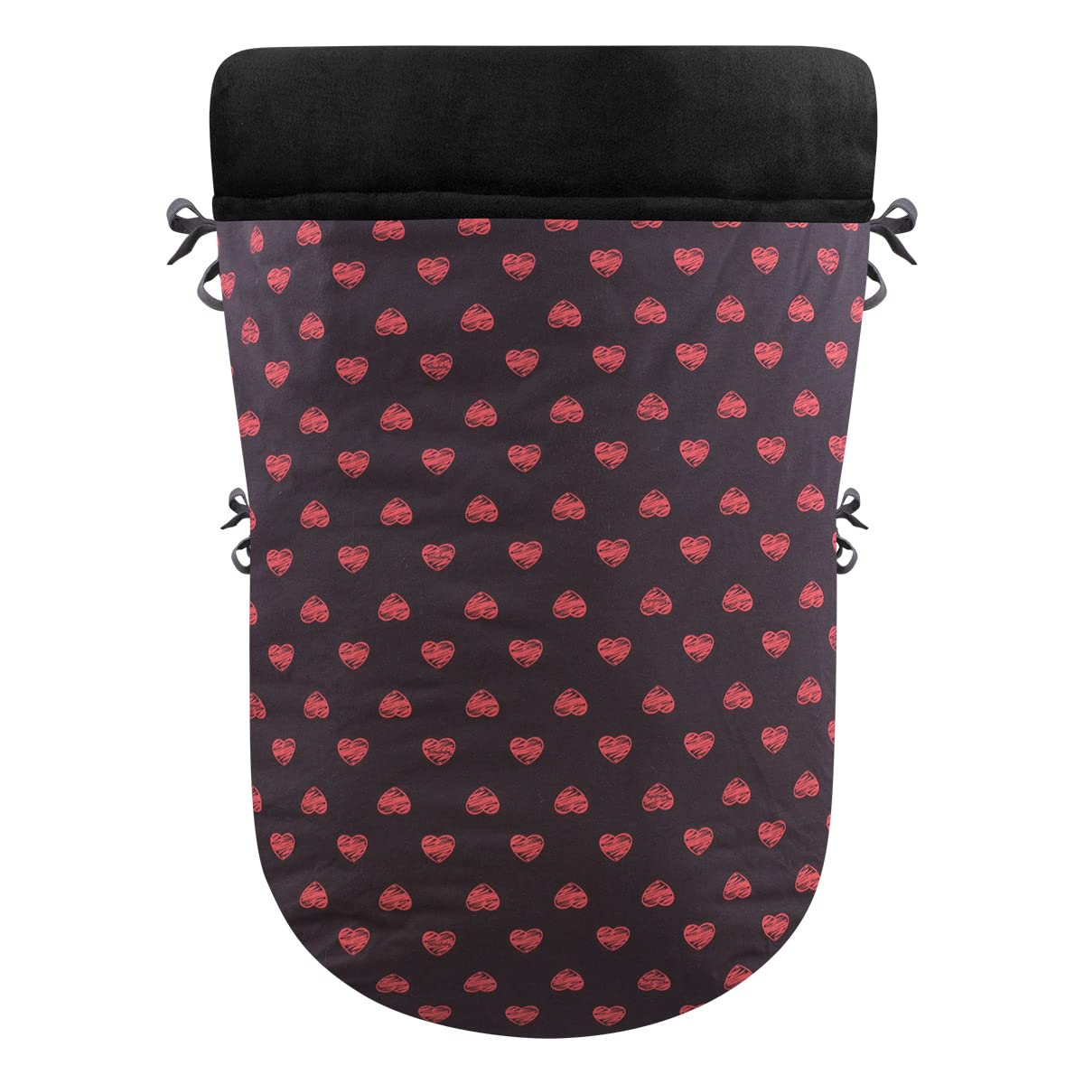 JYOKO Kids Saco Cubrepiés de Invierno Compatible con Portabebés, Sillas de Coche y Cochecitos de Paseo | Polar Teddy Extra Suave | Hecho en España (Fluor Heart, Polar Teddy - 80 Cm)