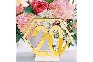 Premium Hexagon Table Numbers for Weddings, Events, and Receptions
