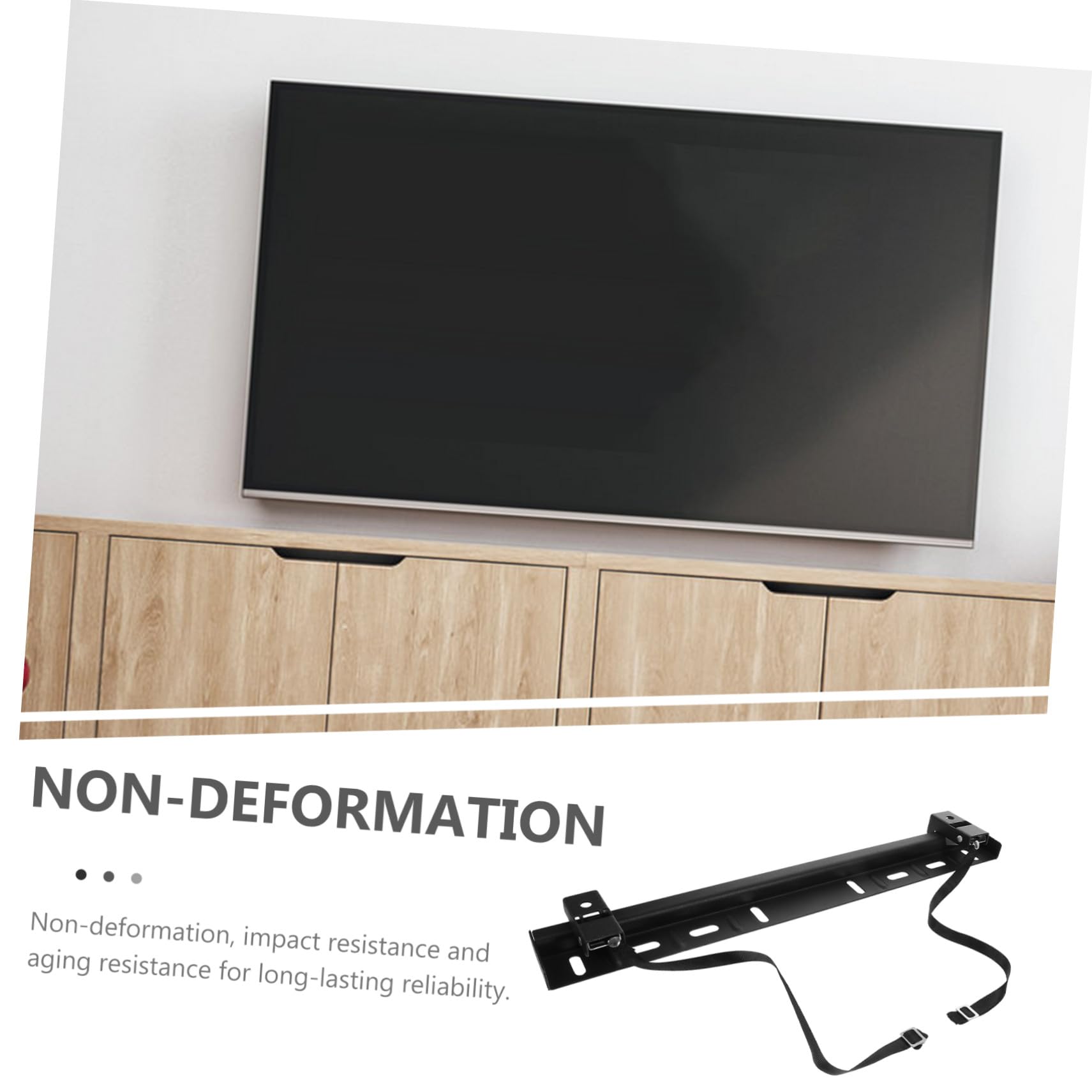 Soporte para TV de 55 Pulgadas sin Taladro Estructura en L, Fácil Instalación y Material de Acero Inoxidable para Televisores LCD y Pantallas Inteligentes