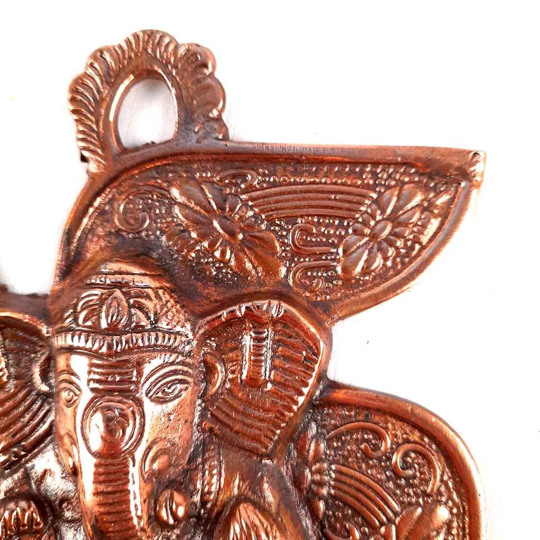 Apka Mart The Online Shop Religious Lord Ganesh on Swastik Wall Hanging, 7 Inch, Bronze 3