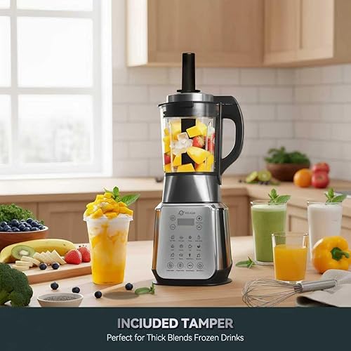 Miniatura 7 de Glass Blenders for Kitchen – Stainless Steel Professional Blender for Smoothies 1500W Motor, Food Processor Combo 9 Adjustable Speeds, 14 Preset