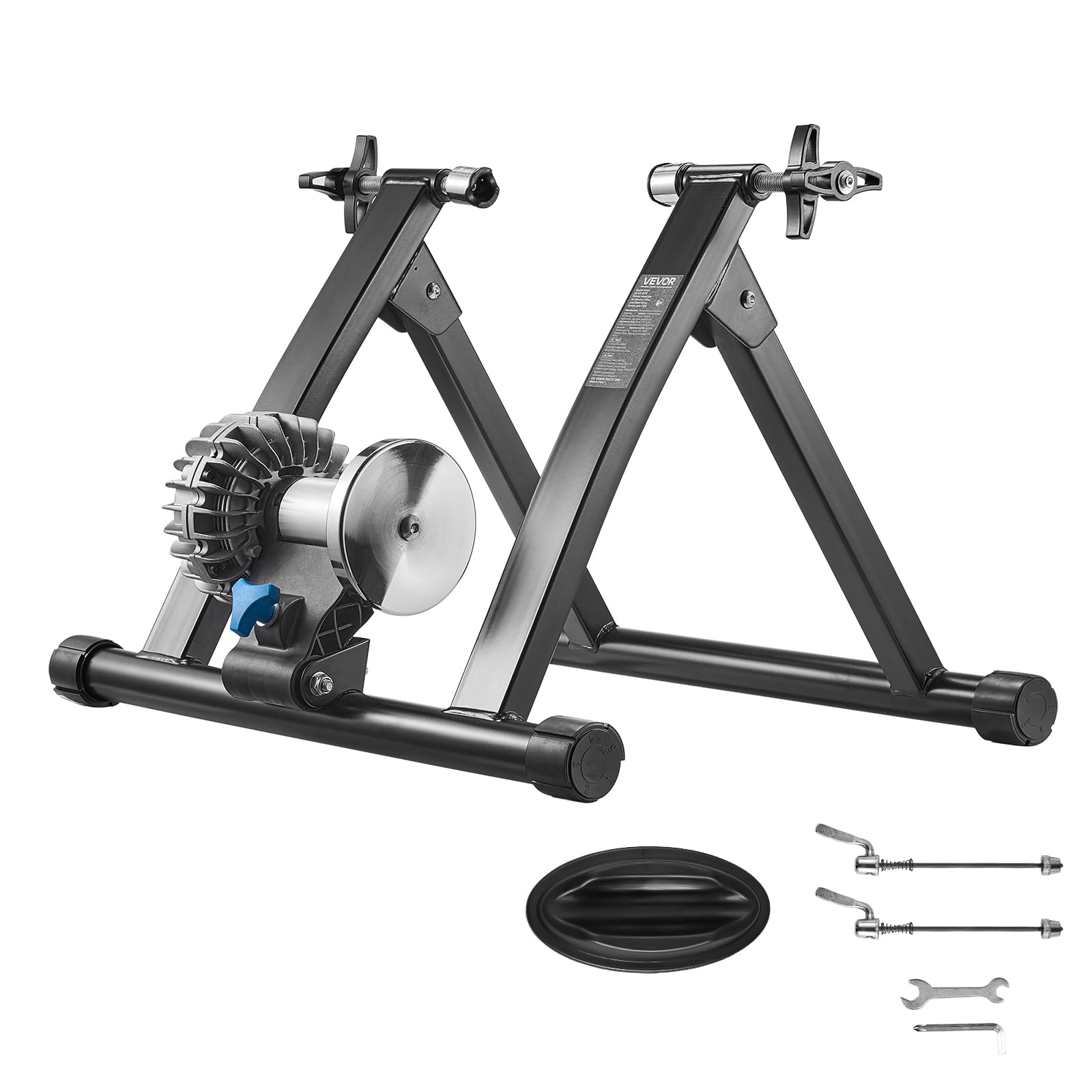 VEVOR Fahrradtrainerständer, magnetischer stationärer Fahrradständer für 26-29-Zoll-Räder, 6 Widerstandseinstellungen, Geräuschreduzierender Schwungradmotor, für Indoor-Fahrübungen
