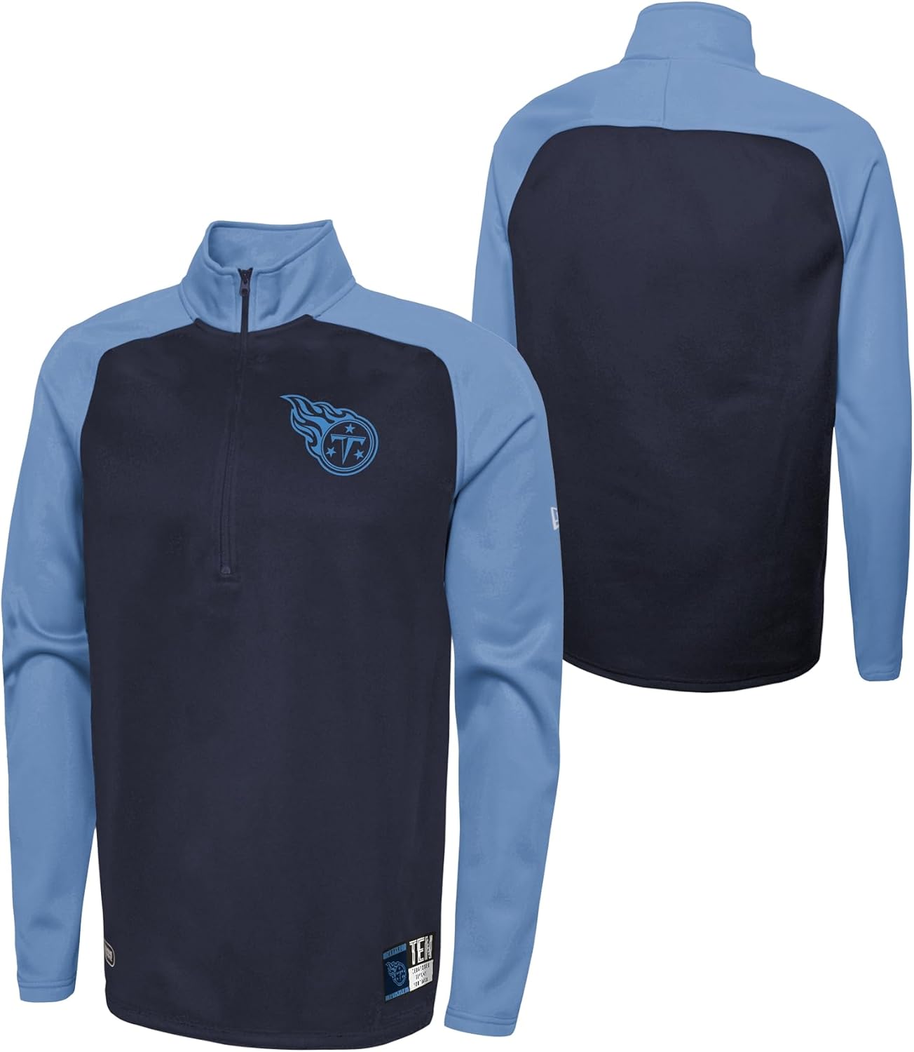 Outerstuff NFL Men's O-Line Performance 1/4 Zip Pullover Fleece Top