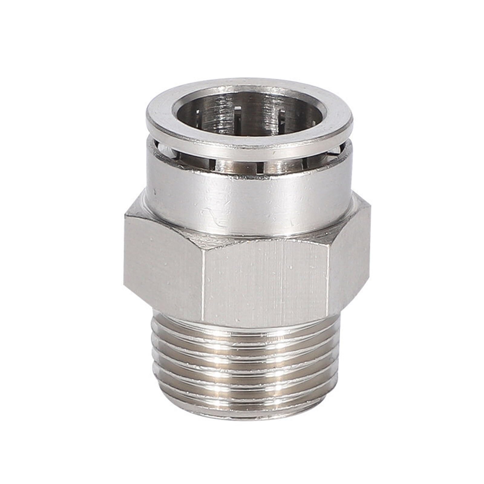 Conector neumático PC10-01 racor rápido metálico para tubo de aire comprimido