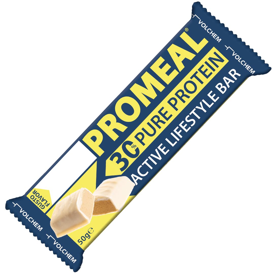 VOLCHEM PROMEAL ZONE 40-30-30 -BARRETTA DIETA A ZONA- 24 barrette da 50 grammi gusti CEREALI-CACAO