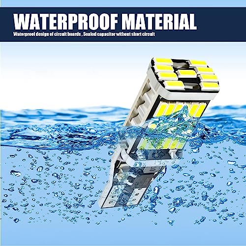 Gkmow 4 Pcs T15 4014 45Smd Led Reverse Light, 6500K 800Lm Car Turn Signal Bulbs, Backup Light Bulbs High Brightness Brake Light For Most Cars Trucks Rvs (White) #TOP4