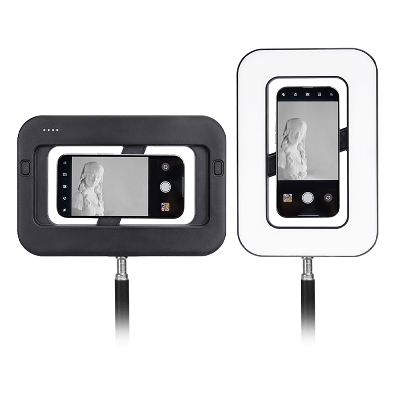 Luz de Relleno Portátil S4 RGB, Luz Magnética Portátil para Selfies con 448 Cuentas LED y Temperatura de Color de Brillo Ajustable 2500K 6500K, para Transmisión en Vivo de