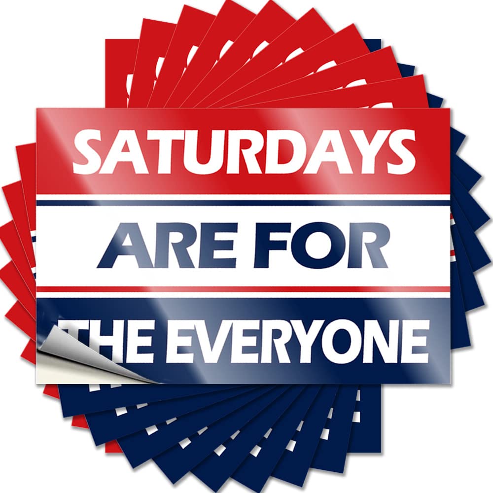 Sign Tumbler Waterproof Self-Adhesive & Motivational for Adult Laminated - Saturdays are The Everyone Planner Woman | Bar Signs Home Decor(12X18CM-6Pcs)