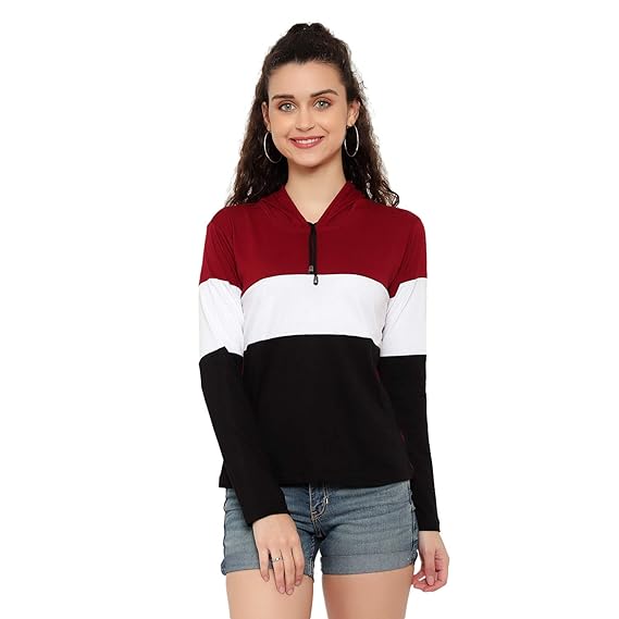 BI FASHION Womens Color-Blocked T-Shirts