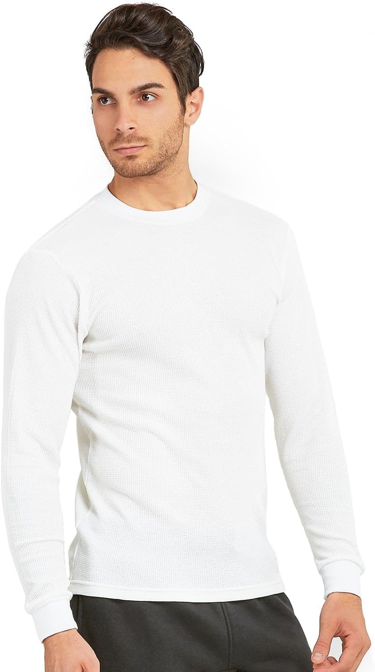Men's Classic Fit Heavy Weight Waffle Thermal Shirt - Image 2