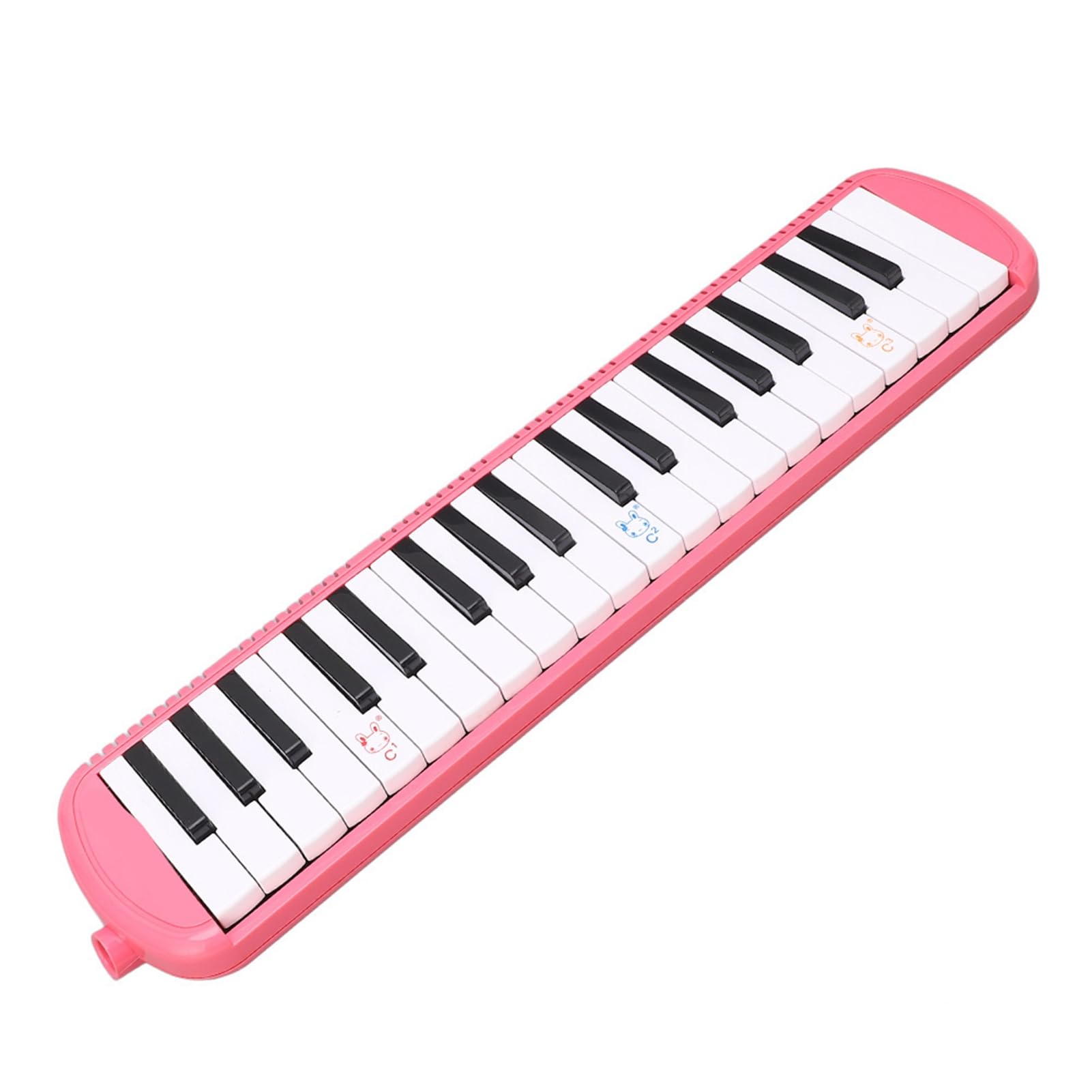 Melodica 37 teclas Instrumento de viento para adultos Piano de aire Teclado soprano Armónica Instrumento portátil para principiantes y amantes de la música Negro (Azul)