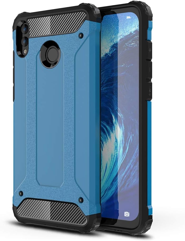 Fulvit Phone Case for Huawei Honor 8X Max Case, Magic Armor TPU + PC Combination Protective Cover Case Smart Cover (Color : Blue)
