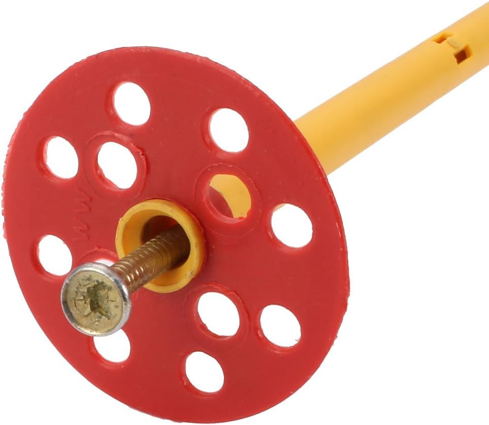 10pcs M10x540mm PP Drywall Anchor Yellow w Fixing Plate Iron Zinc Plated Nail (id: 1a3 6d1 1e6 073 3c2
