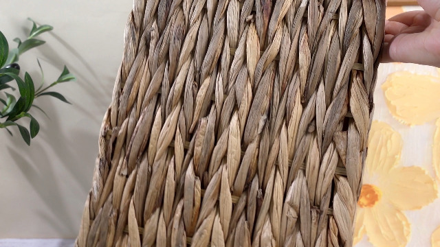 Image of Vesici 3 Gallon Wicker Trash Can with Lid for Small Bathroom Tall Narrow Natural Water Hyacinth Handwoven Waste Basket with Handles Decorative Small Woven Garbage Can for Bedroom Kitchen Office