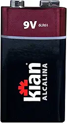 Kian - Bateria 9V Blister C/1, Preta
