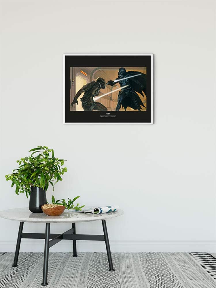 Komar Wall Picture Star Wars Classic RMQ Vader Luke Hallway Children's Room Decoration Art Print Without Frame Available in 3 Sizes, Colourful, WB161-70x50