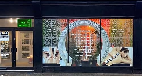 Miniatura 3 de 160026 - Letrero de neón con luz LED de neón para tienda de masaje de pies abiertos (12 x 8 pulgadas, morado)