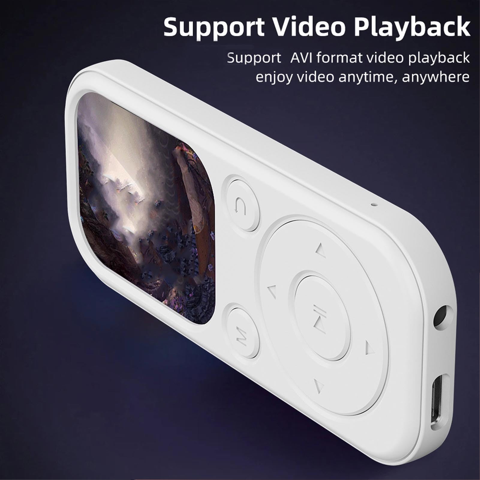 Odtwarzacz MP3 z Bluetooth 5.4, Przenośny Odtwarzacz Muzyki MP3 z Głośnikiem HiFi, Odtwarzanie Wideo, Radio FM, Czytnik Książek, Budzik, 48 Godzin Odtwarzania, Obsługuje do 128