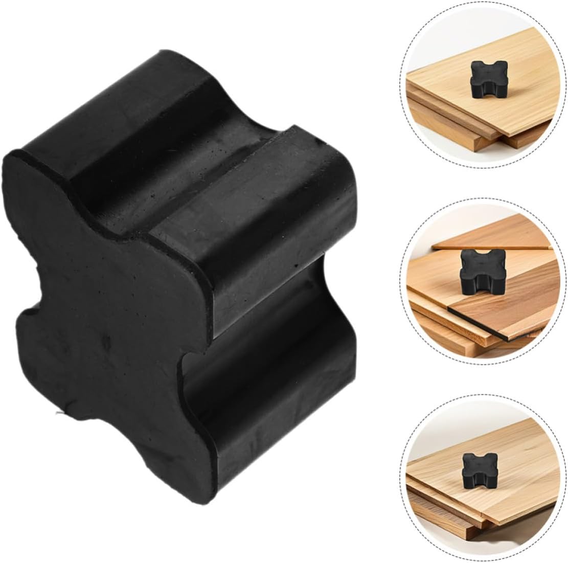 Mikinona 8pcs Black Rubber Coil Spring Insulators Shock Absorbing Suspension Spacers Universal Car and Truck Lift Blocks for .5 Inch Suspension Boosters