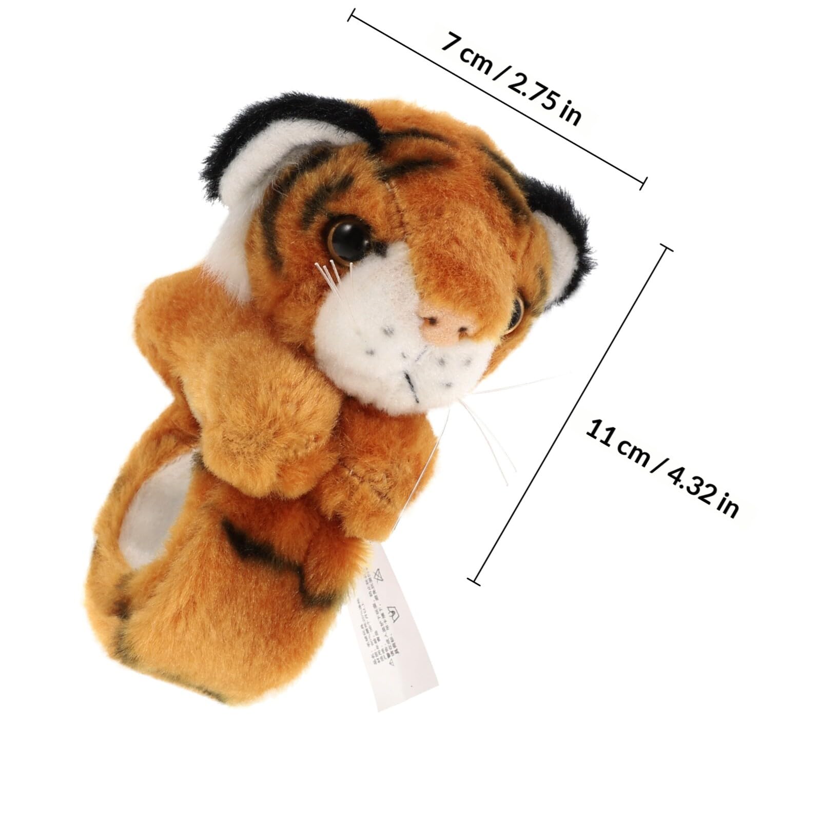 Pulseras de Peluche de Animales de Juguete, 6 Piezas Temática de Jungla, Multicolor, Tamaño Ajustable, Regalos para Fiestas Infantiles y Cumpleaños