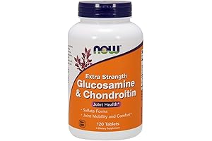 NOW Glucosamine & Chondroitin Extra Strength: Maintain Joint Health with Sulfate Forms