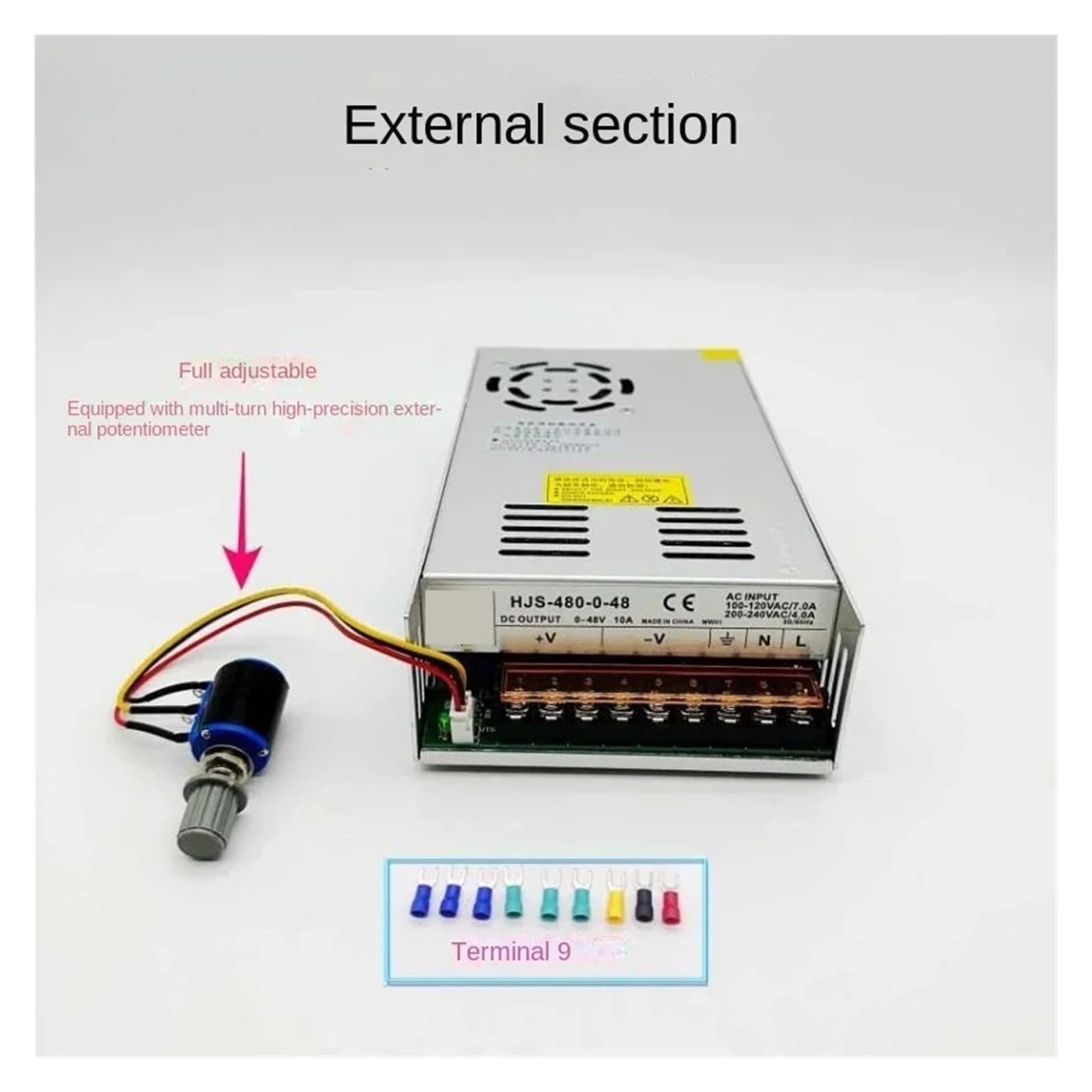 Alimentation d'énergie de commutateur 480W double affichage numérique