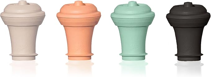 Vacu Vin Wine Saver Vacuum Reusable Stoppers - Set of 4