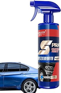 Quick Coating Spray, 500ml Ceramic Car Coating Paint Tool, Quick Coating Showroomm Shine Super Gloss Wax, High Protection Exterior Restorer Ceramic Spray for Car Polish and Nano Headlight Repair
