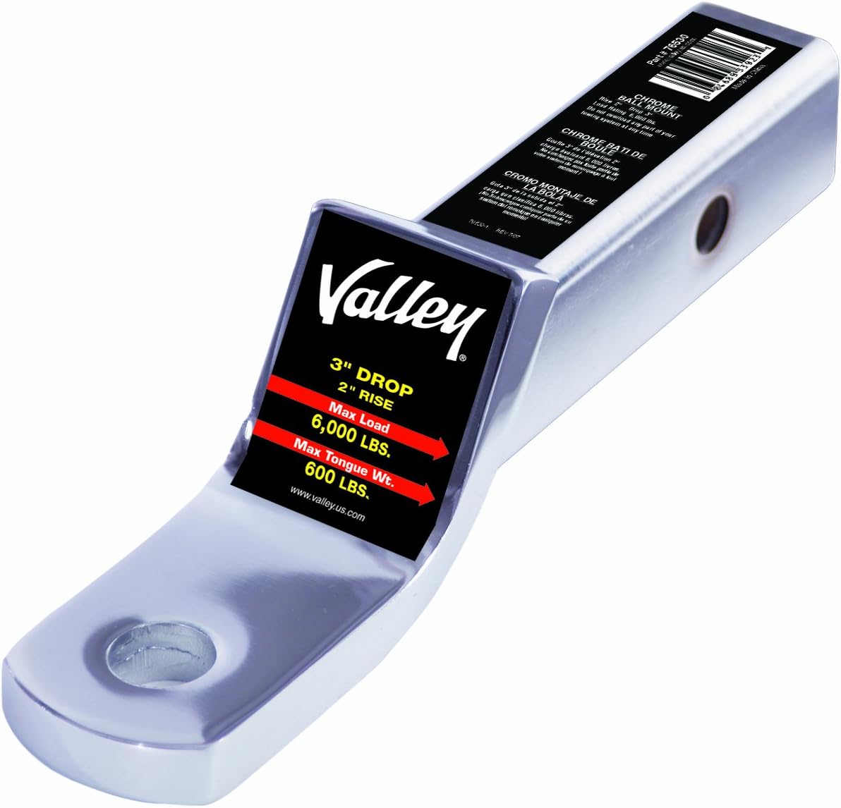 Valley 76530 Square Bar Weight Distribution Head Assembly, Weight