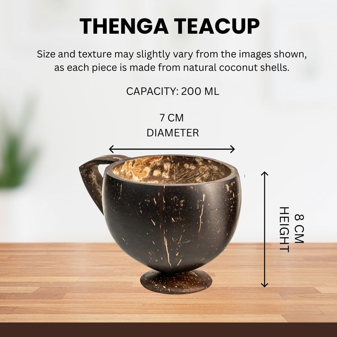 Thenga Coconut Teacups - Handmade & Eco-Friendly -7 Thenga Coconut Teacups - Handmade & Eco-Friendly -7