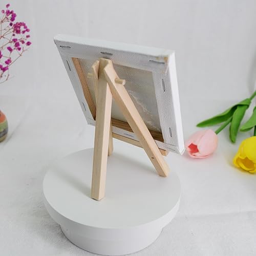 Miniatura 5 de Mini caballete de mesa de 5 pulgadas, soporte de caballete de mesa de 5 pulgadas, letreros de boda, soporte de placa de caballete de madera,