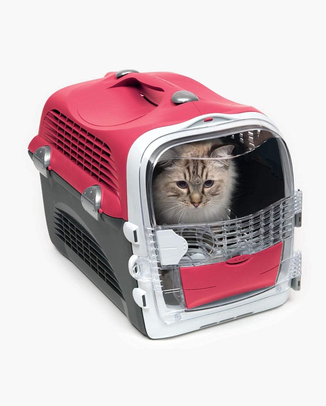 Catit Pet Cabrio Transportín para Gato, Cherry