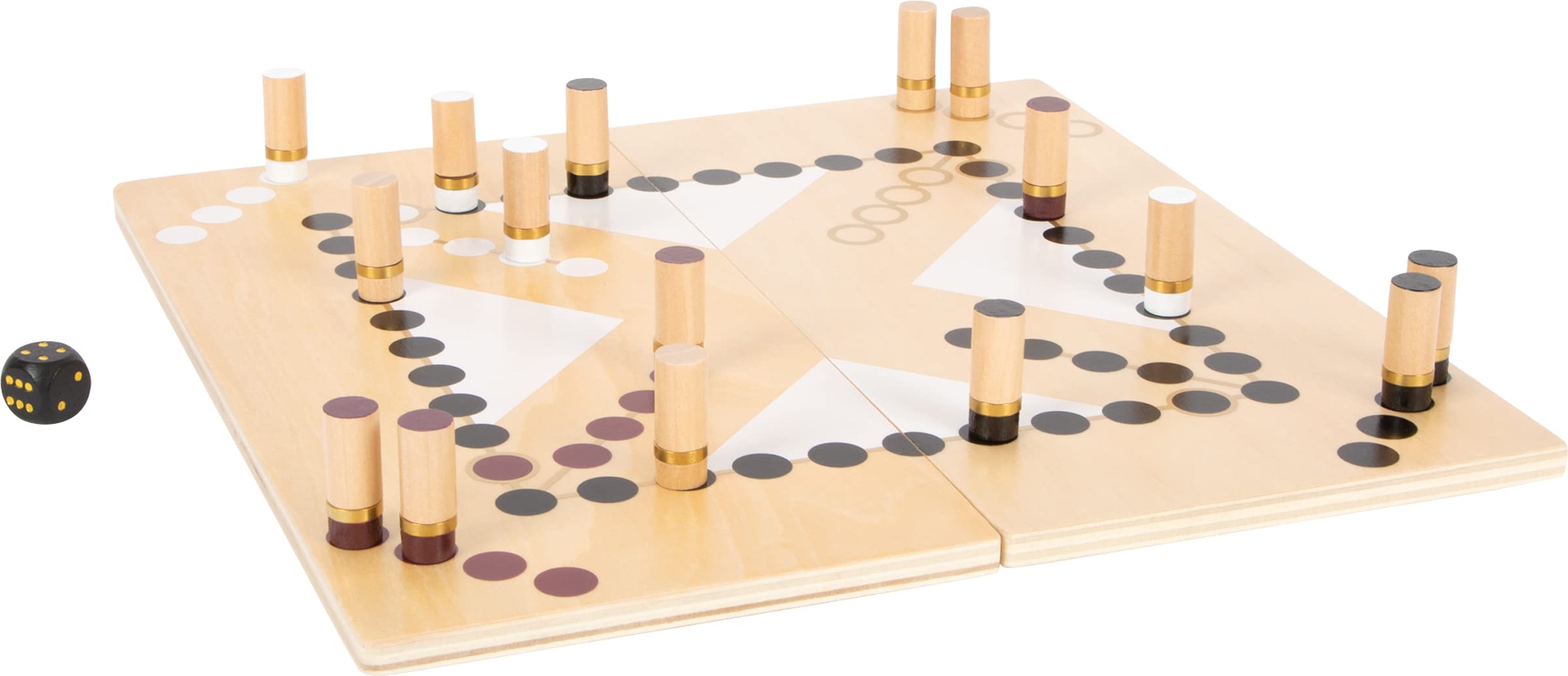 small foot 12218 Ludo and Ladders "Gold Edition", modern board game, in trendy colours, for 2-4 players, ages 4+ years - Image 2