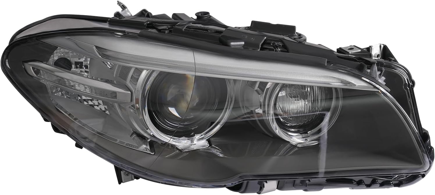 HID Headlight Assembly Left+Right Side for 2014-2017 BMW 5 series f10 f18 Xenon Headlight 528i 535i 550i m5, Driver & Passenger Side Head Lights Direct Replacement Headlamps (Right Passenger Side)