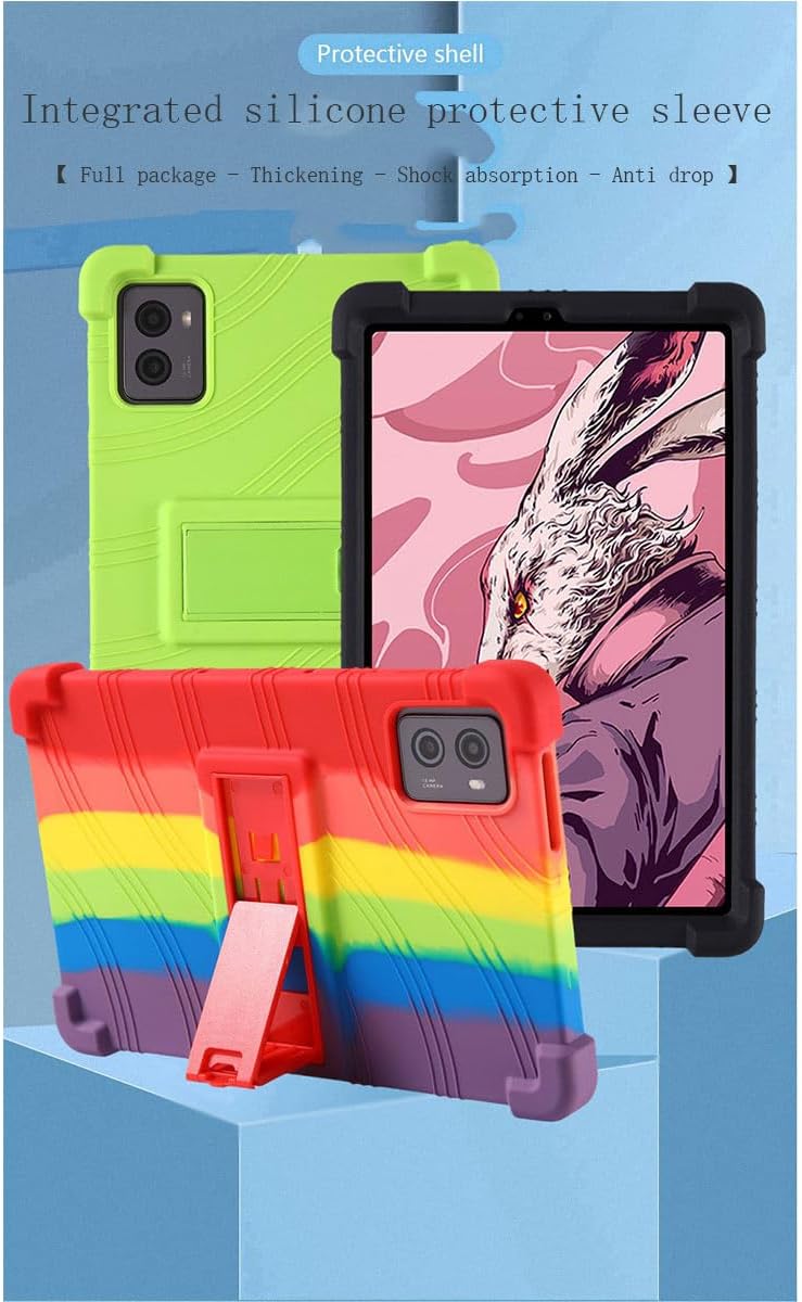 A RoseRed FZZSZS tablet case showing its textured back surface, designed for an anti-slip grip.