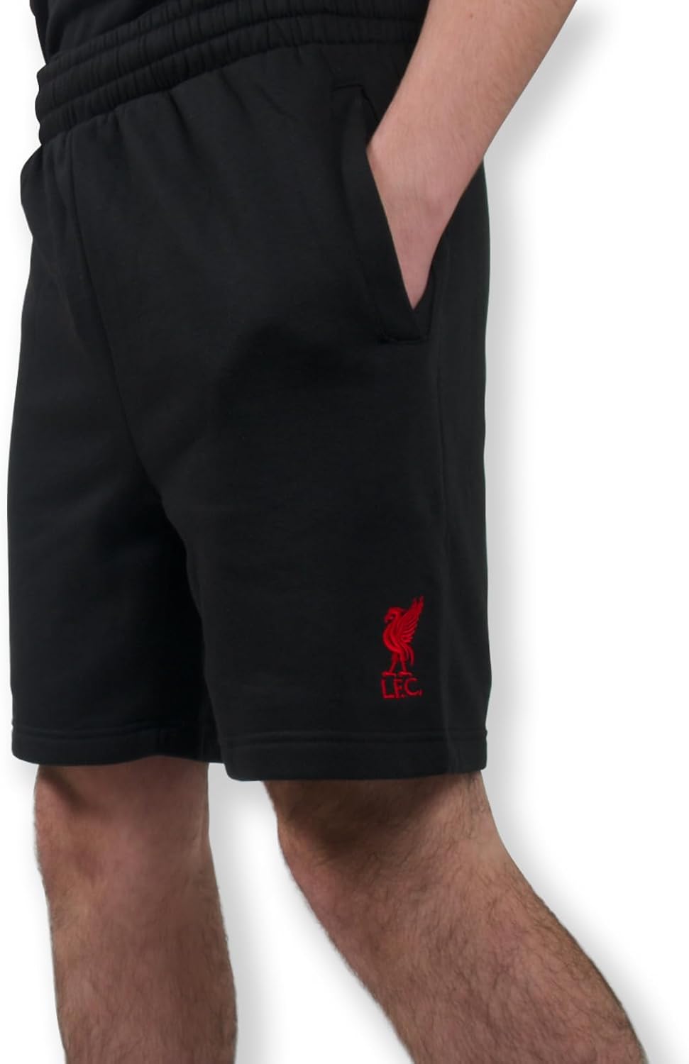 Liverpool FC Official Soccer Gift Mens Fleece Jogger Shorts