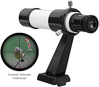 Vista 3 de KIMISS Alcance del buscador de telescopio astronómico 5X con soporte base en línea - 5x24 mirilla portátil para observación