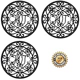 Silicone Trivet Set For Hot Dishes, Pots & Pans. These Modern Kitchen Hot Pads