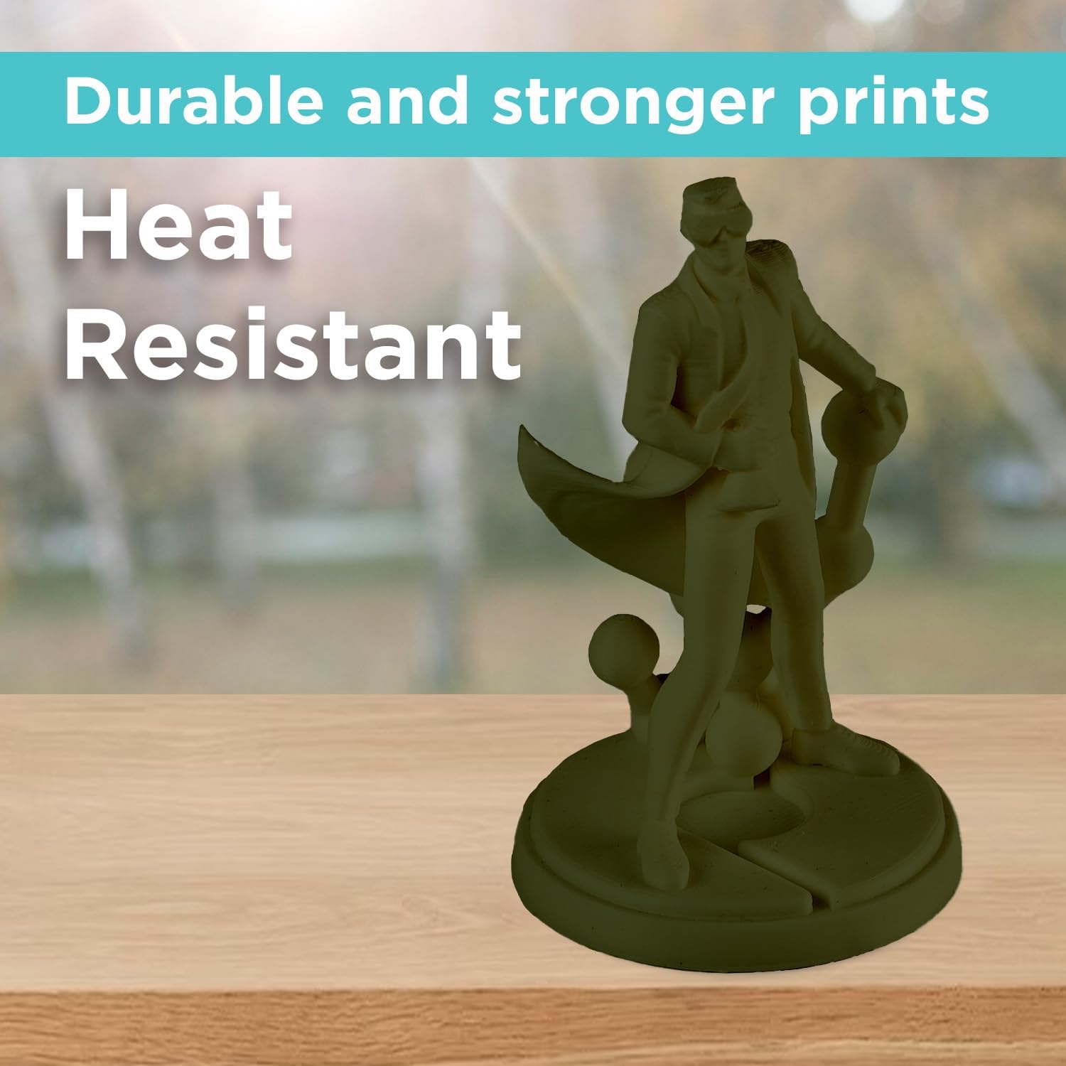 Polymaker Metallic ABS Filament 1.75mm Metallic Green, 3D Printer Filament 1.75mm Heat Resistant 1kg - PolyLite ABS 3D Printing Filament 1.75mm, Strong & Durable, Dimensional Accuracy +/- 0.03mm