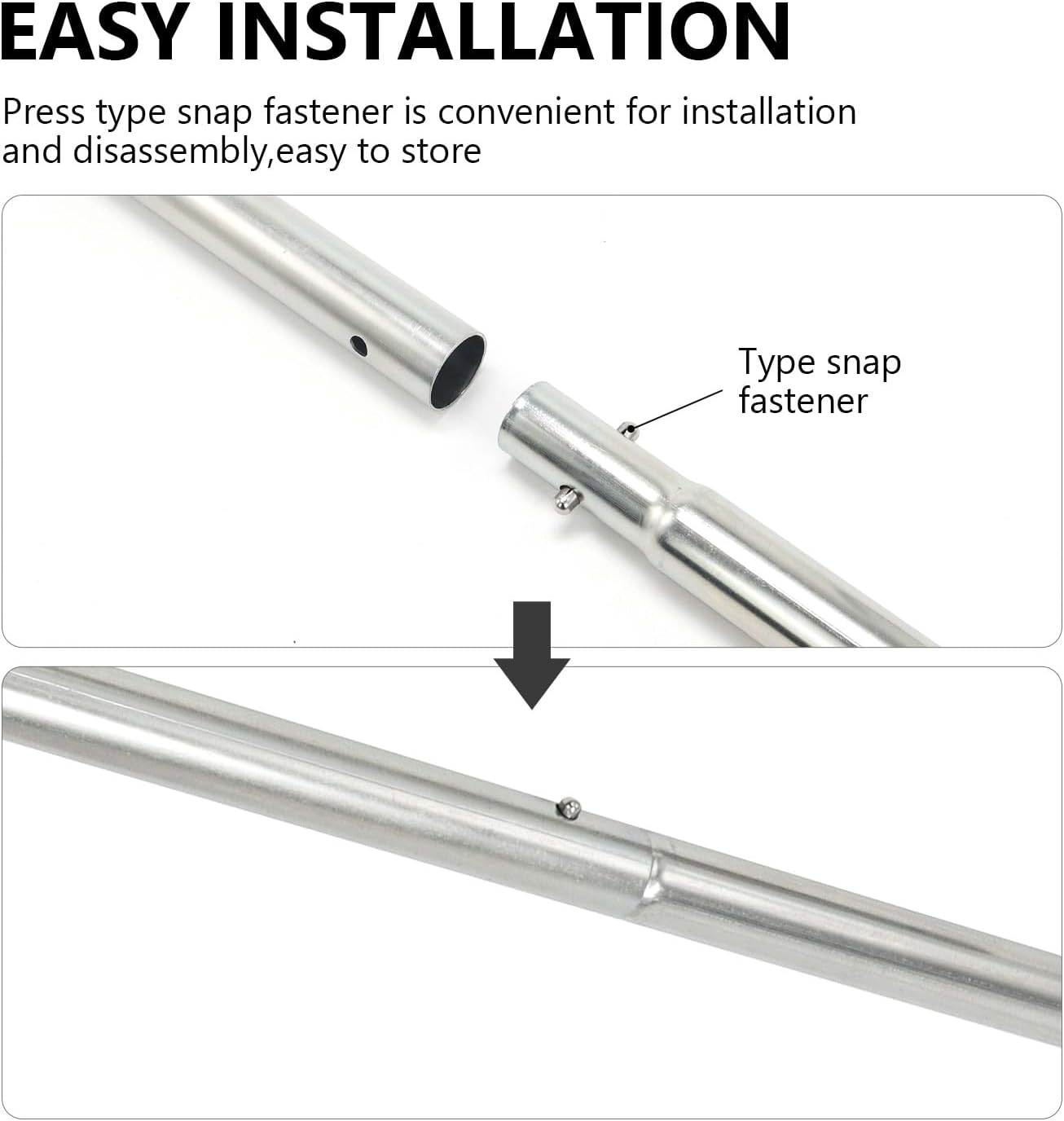 Pool Cover Tool Swimming Pool Rod 26-1/2inch Pool Safety Cover Installation and Removal Tool image 5