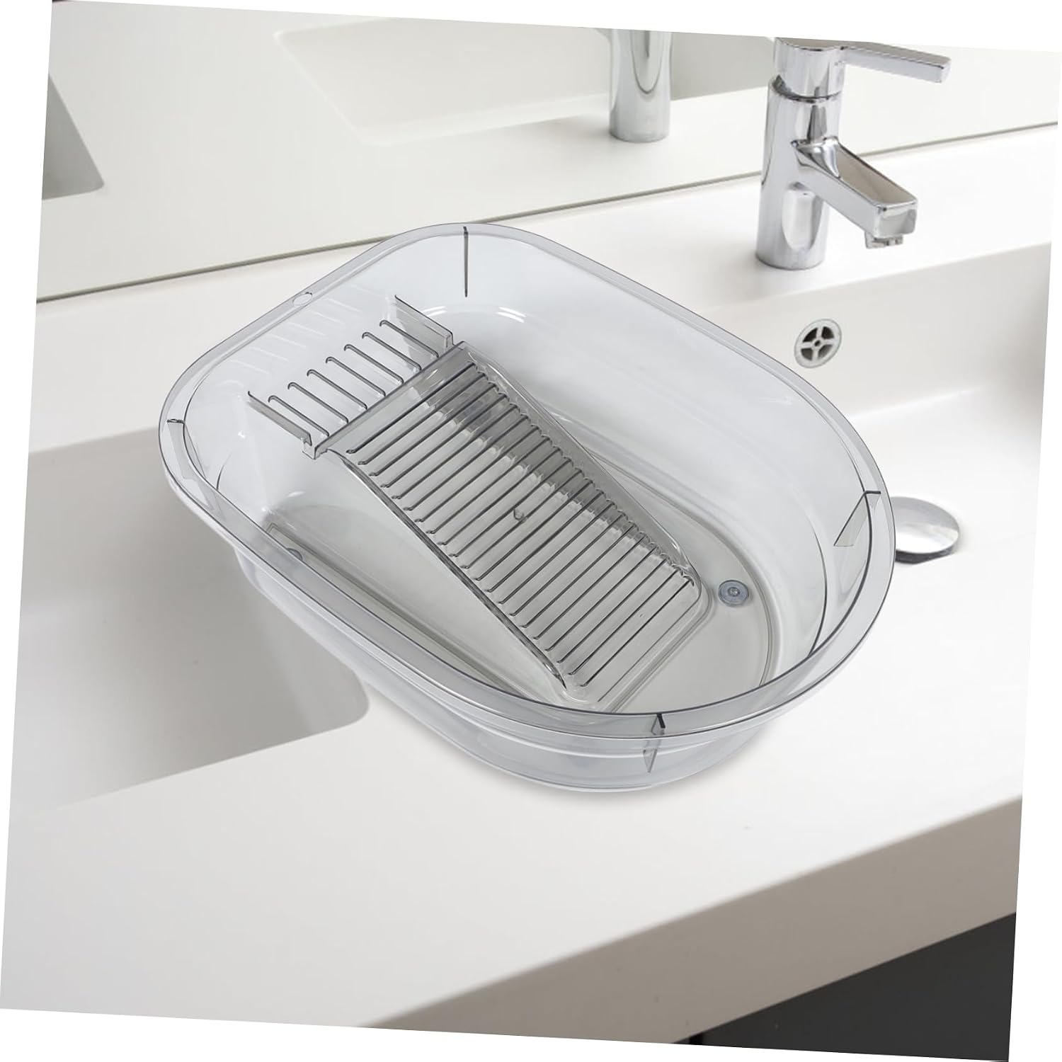 Homoyoyo Clothes Basin Laundry Tub Clothes Newborn Laundry Bucket Hand Wash Wash Clothes Bucket, 42x33.5cm, Grey, LSH5520615FC5VR2