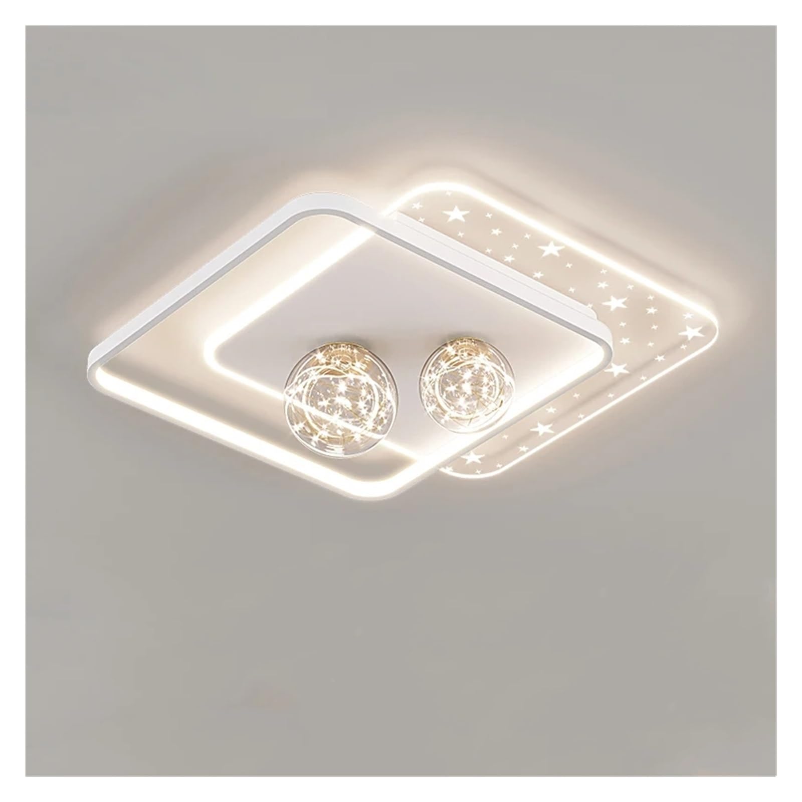 Plafonnier LED rond doré moderne compatible salon pour remplacer un vieux lustre