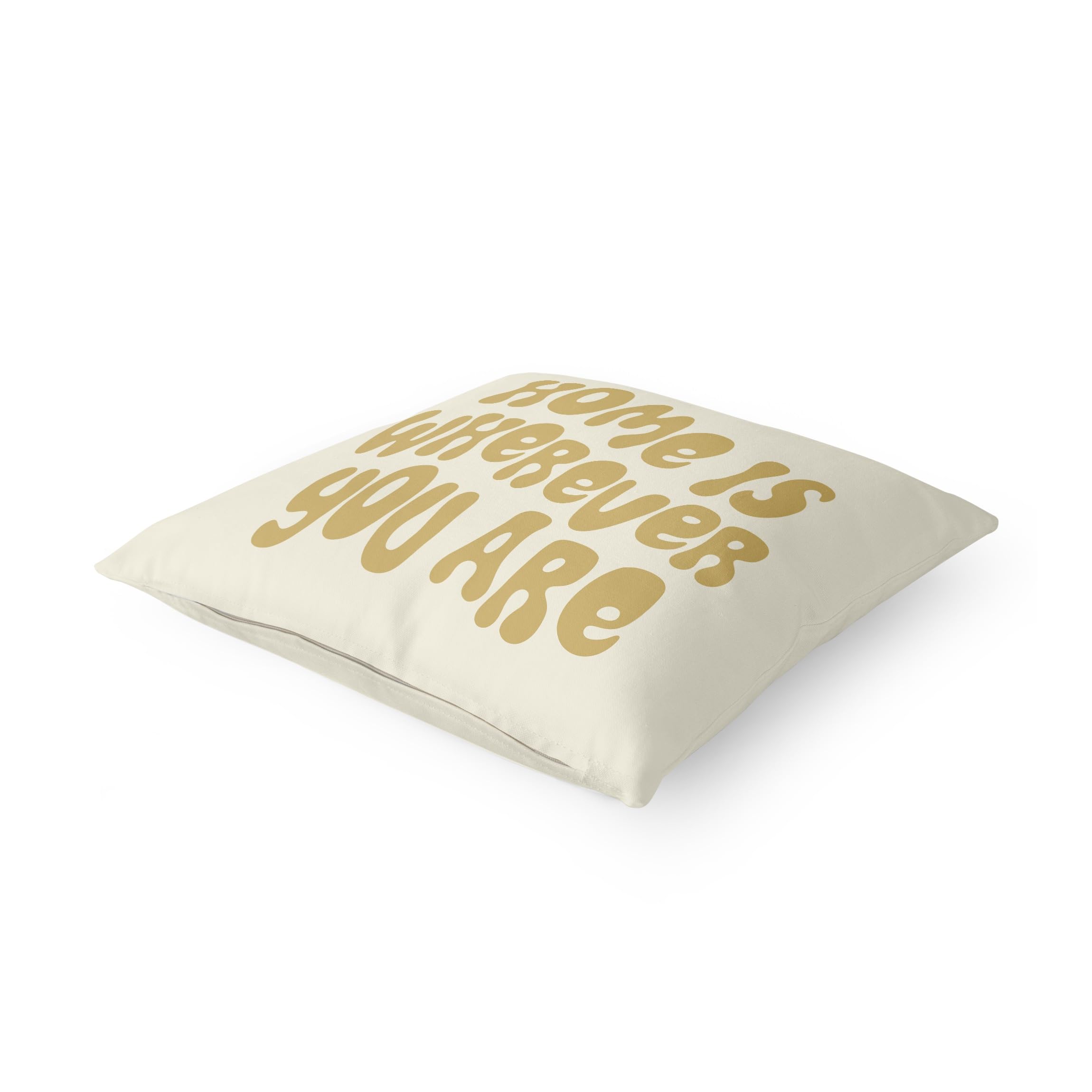 Dekokissen drinnen/Indoor waschbar Sprüche mit Füllung Zierkissen - Made in Germany - Motivation Bezug beige Sofakissen Indoor Sofa Bett 1506