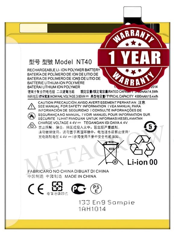 Image of Original NT40 Battery Compatible for Motorola G Pure (XT-2163-4, XT2163-4) | Moto E20 (XT2155, XT2155-1, XT2155-3, XT2155-6) - (4000mAh) - 1 Year Warranty JK1