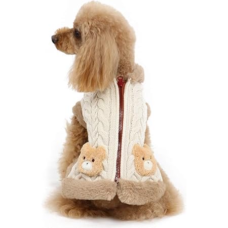 Amazon 犬 服 冬 ペットパラダイス くま らくらく背中開き 背開き ニットベスト ｄｓｓ ペットパラダイス シャツ パーカー 通販