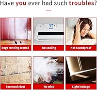 Vista 2 de Tope de puerta para puerta, sello cortable debajo de la puerta, tapón adhesivo fuerte para parte inferior de la puerta para puertas