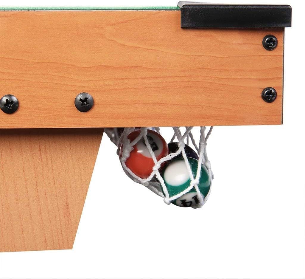 JETRA Tabletop Pool Table with 15 Colored Balls- 1 cue Ball- 2 Pool Sticks- 1 Cube of Chalk, and Triangle for Kids | Indoor Games/Toy (Brush not a Included) 2